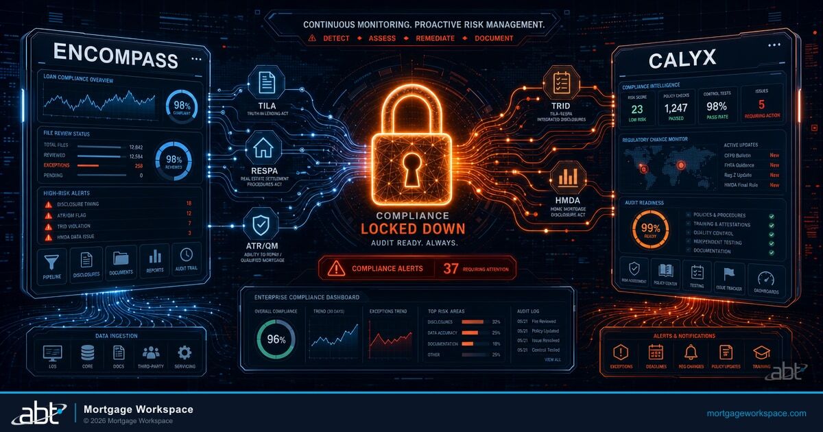 Always Audit-Ready: Using Encompass &amp; Calyx to Keep Compliance Locked Down