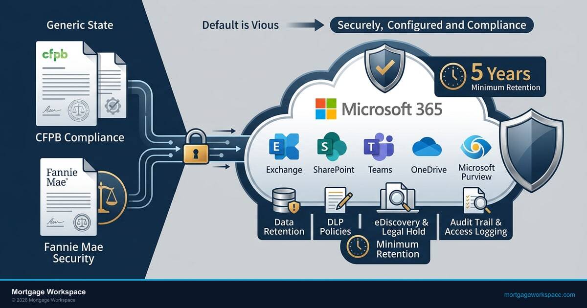 Featured image for CFPB Compliance and Your Microsoft 365 Environment: What Mortgage Lenders Must Configure