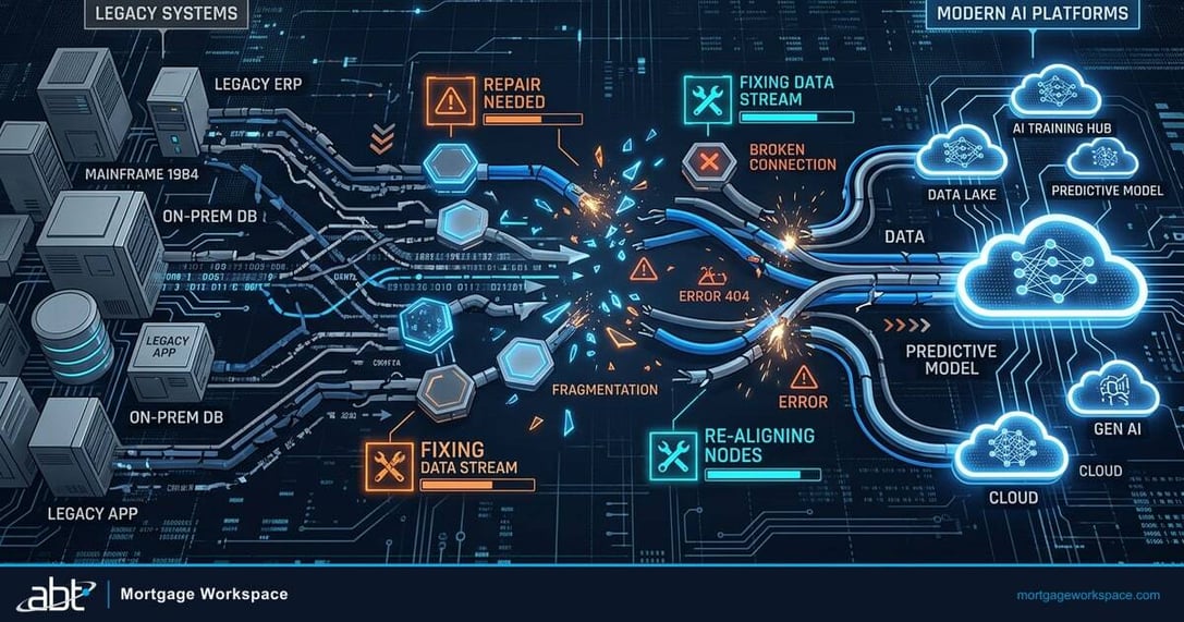 Why Automated Mortgage Processing Fails - data quality, system integration, and AI governance gaps