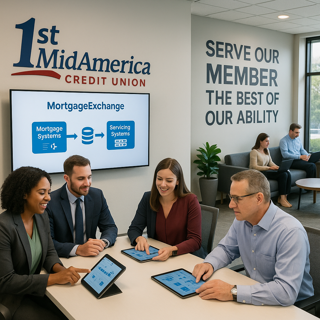 Case Study for 1st MidAmerica Credit Union Using MortgageExchange